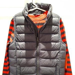 "JOE FRESH" 2 PIECE BLUE VEST & STRIPED LONG SLEEVE TOP SIZE SMALL (6).....BRAND